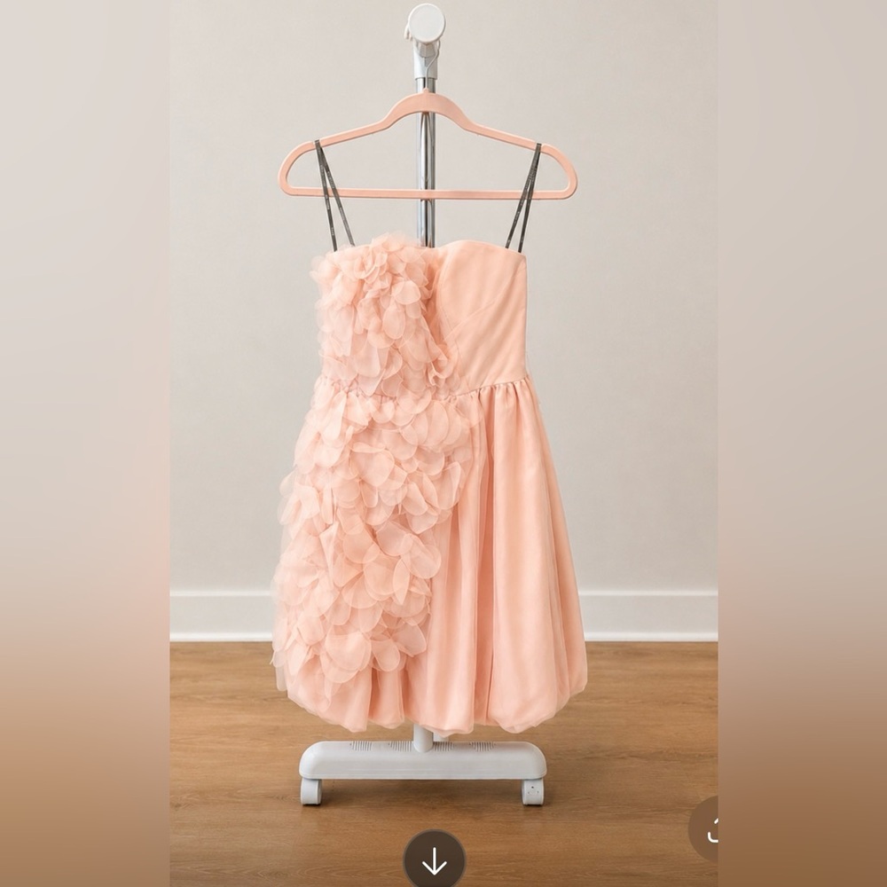 Vera wang Petal Overlay Party Dress